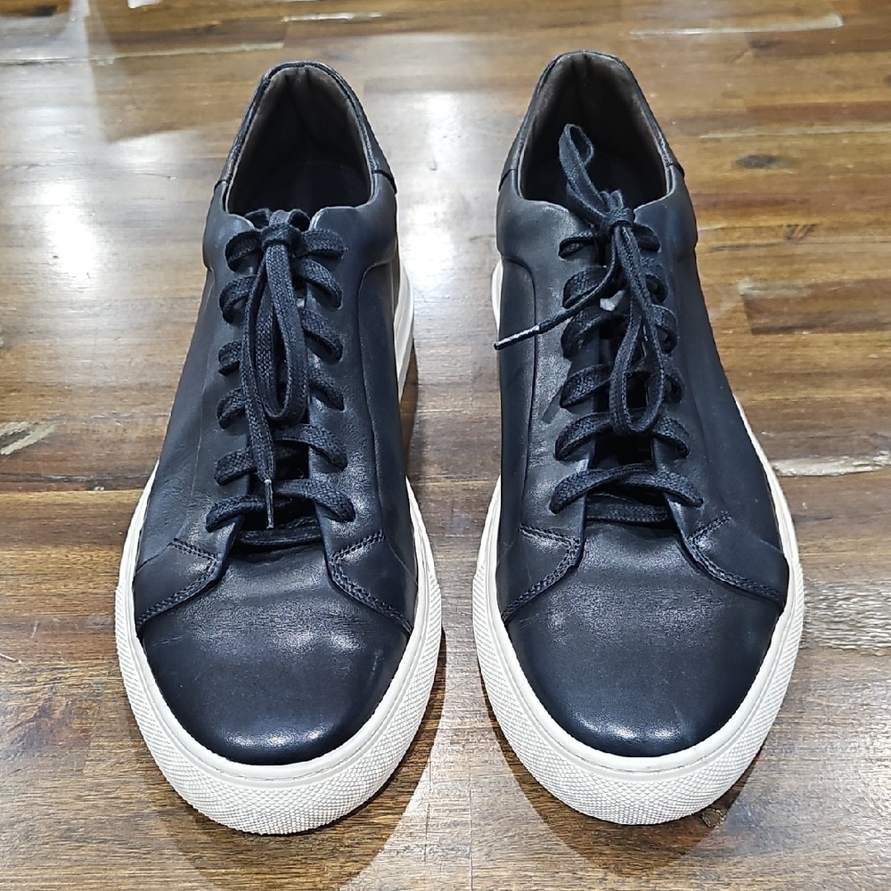 Massimo Dutti Navy Blue Leather Shoes